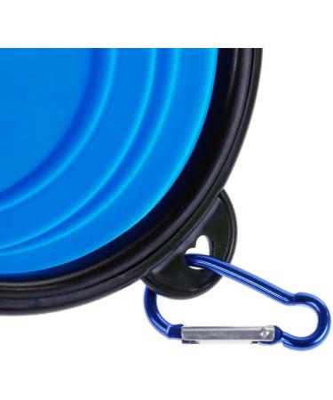 Faburo Foldable Travel Dog Food Dispensers - 2 Pack Leak-Proof Silicone with Training Clicker - Perfect for International Pet Travel - Buy Online on GoSupps.com