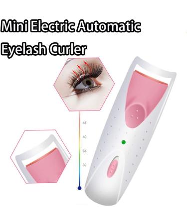 Eyelash Curler Electric Heated Eyelash Curler with Smart Silicone Heating Pads DIY Makeup Tool for Fast Making Curled Lash Styling - Set B - Buy Online on GoSupps.com