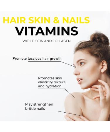 Herbalicious Liquid Collagen for Women - Hair Skin Nails Supplement with Biotin, Keratin, Saw Palmetto - Made in USA - 2fl oz - Buy Online on GoSupps.com