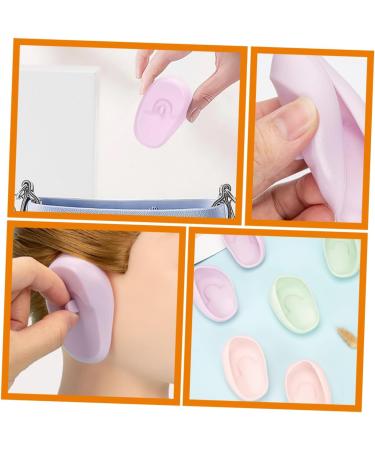 Hoement 3 Pairs Ear Muffs Make up Ear Covers Home Tools Ear Covers for Hair Dye Hair Coloring Products Hair Stencils for Barbers Accessories Modeling Silica Gel - Buy Online on GoSupps.com