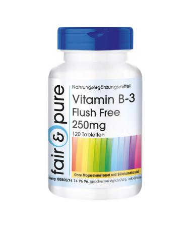 Fair & Pure - Vitamin B3 Tablets 250mg Flush Free - vegan - 120 tablets