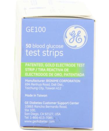 GE100 Test Strips 50ct - Accurate Blood Glucose Monitoring Essentials - Buy Online on GoSupps.com