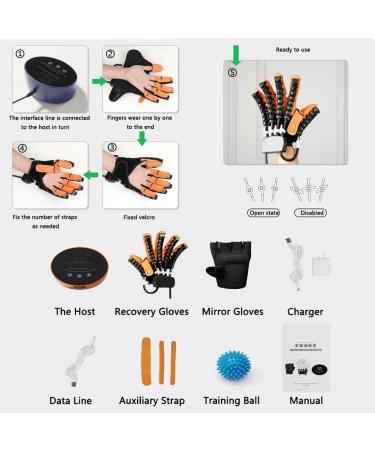 Rehabilitation Robot Gloves for Stroke Recovery | Effective Hand Therapy Grip Strength Trainer | Single Finger Training & Mirror Mode - Buy Online on GoSupps.com