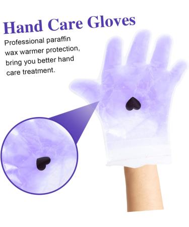 Beatifufu 1 Pair Lavender Hand Wax Set Paraffin Hand Wax Cover Socks for Booties Gel Gloves Gel Socks Spa Gloves Wax Hand Cover Parrafin Wax for Hands Spa Moisturizer Non-woven Fabric Purple - Buy Online on GoSupps.com