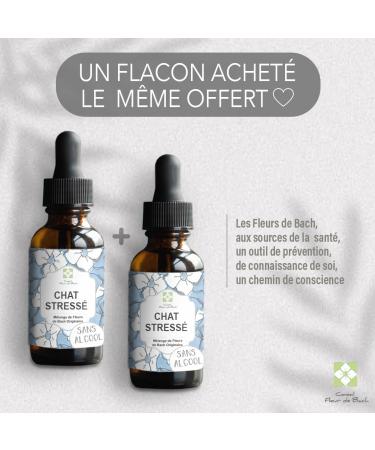 Bach Flower Advice - Bach Flowers Stressed Cat without Alcohol - A Blend That Will Help Your Cat Calm Down (30 ML) Pack of 2 - Buy Online on GoSupps.com