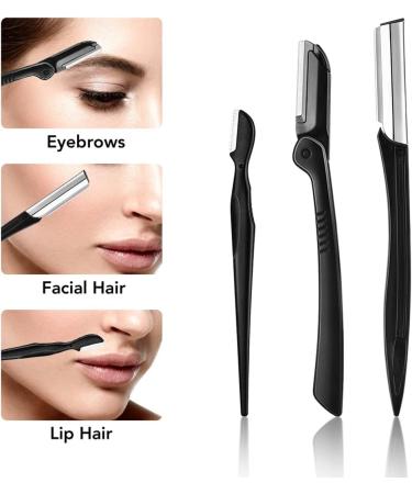 DULSPUE Eyebrow Razor & Facial Hair Remover for Women - 12-Piece Beauty Makeup Set Perfect Eyebrow Trimmer & Eyelash Brush - Buy Online on GoSupps.com