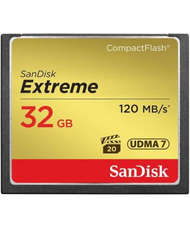 SanDisk Extreme 32GB Compact Flash Memory Card - UDMA 7, 120MB/s Speed - Buy Online on GoSupps.com