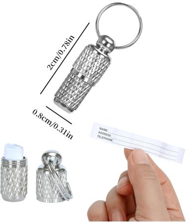 Welsberg 6-Piece Waterproof Address Pendant & Sleeve Set for Dogs & Cats | Ultra-Light Silver Trailer Caps - Buy Online on GoSupps.com