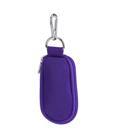 Storage bags for essential oils with 10 compartments portable durable storage bags for essential oils for storing essential oils (purple)