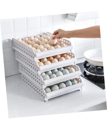 DOITOOL Box 30 Egg Container Stackable Egg Tray Deviled Egg Carrier Container Food Storage Box With Cover As Shown 33X26.5X14.3cm - Buy Online on GoSupps.com