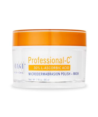 Obagi Medical Professional-C Microdermabrasion Polish + Mask 2.8 oz. Glow Boosting Microdermabrasion Exfoliator with 30% Vitamin C for Brighter, Smoother, More Youthful Looking Skin