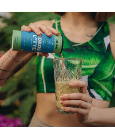 Buy Hakuma Bio Kokos Latte 12 x 235ml - Premium Matcha Latte with Oats & Creamy Coconut - Holiday Vibes in Cartocan - International Shipping Available - Buy Online on GoSupps.com