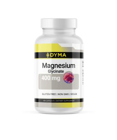 DYMA Magnesium Glycinate Supplement Made in USA Vegan Gluten Free Non-GMO