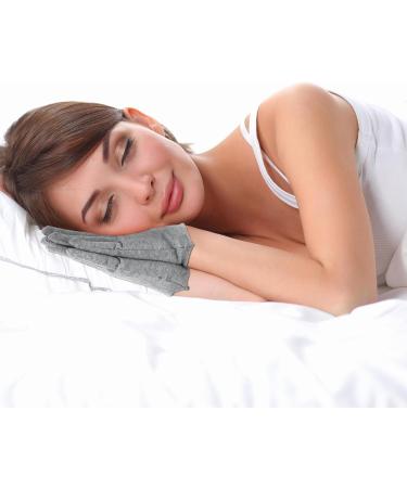 Dimeho 6 Pairs Moisturizing Cotton Gloves Touchscreen Overnight Sleeping Gloves Lightweight Nighttime Lotion Grey Gloves for Bedtime Dry Hand Therapy Sensitive Irritated Skin SPA(Grey) - Buy Online on GoSupps.com