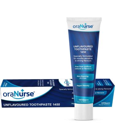 Oranurse Unflavoured Toothpaste | 1450ppm Fluoride | Sensitive Mouths | SLES Free | 50ml - Buy Online on GoSupps.com