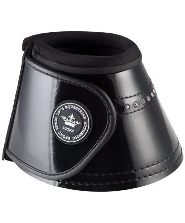 Pfiff 101760 Bell Boots Telde patent look with rhinestones Bell Boots Black SS Black
