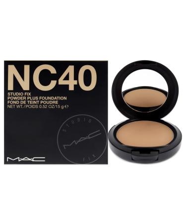 MAC Studio Fix Powder Plus Foundation for Women  NC40  0.52 Ounce NC40 0.52 Ounce (Pack of 1)