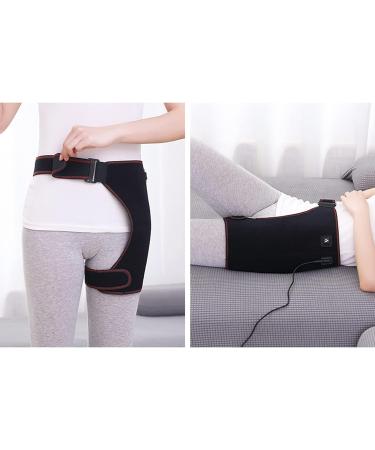 Sciatic Nerve Brace - Heated Groin Wrap for Pain Relief | Hip Support Belt with 5V Heating Compression Strap - Buy Online on GoSupps.com