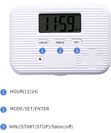 BrilliantDay Electronic Pill Timer-Reminder - Automatic Medication Dispenser with Alarms Clock - Buy Online on GoSupps.com