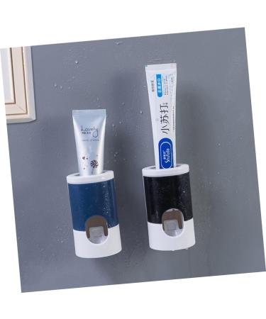 Cabilock Electric Toothbrushes for Children - 3 Pc Set with Wall-Mounted Automatic Toothpaste Dispenser & Bracket | Kids Black Toothbrushes 6.5x6.5cm - Buy Online on GoSupps.com