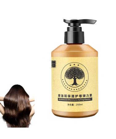 Long-lasting Styling Volume Hydrating Elasticity Moisture Styling Elastin Cream Hydrating Styling Cream Hair Products for Damaged Curly Hair Care #Elastin Curly Hair Elastin