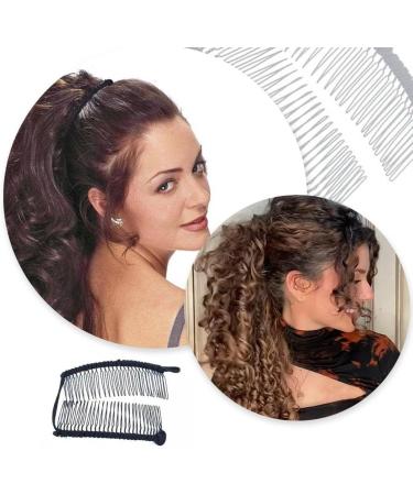 PengLAI Hair Clips Banana Hair Clips Interlocking Banana Clip Stretchable Hair Styling Accessory for Thick Curly and Wavy Hair Styling Decoration - Buy Online on GoSupps.com