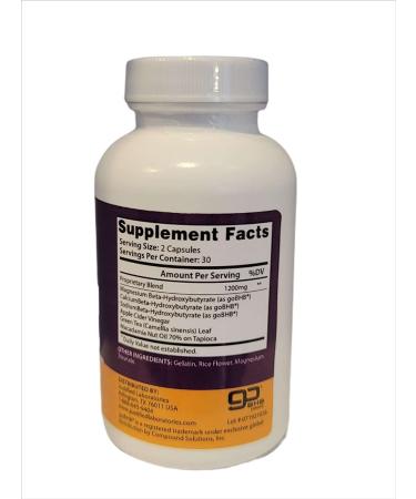 Keto Advantage Keto Burn Max 1200MG with Apple Cider Vinegar & goBHB Exogenous Ketones - 60 Capsules, Ketogenic Supplement for Ketosis Support in Men & Women - Buy Online on GoSupps.com