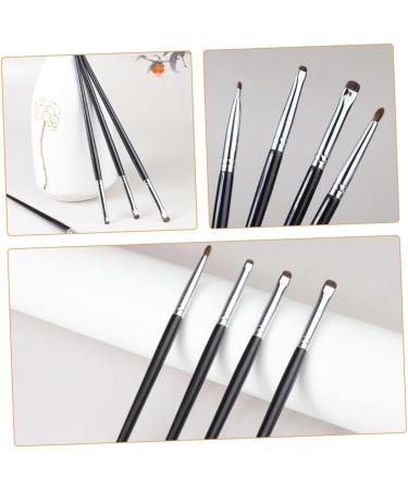 DRESSOOS 4pcs Eyeliner Brush Eye Makeup Tool Eye Liner Brush for Makeup Wooden Handle - Buy Online on GoSupps.com