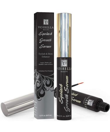 Voibella Eyelash Growth Serum and Eyebrow Appearance Enhancer 8.87ML - Best Natural Eye Lash Beauty Enhancing and Brow Serum To Boost Healthy Aspect and Show Thick Longer Lush and Lavish Lashes - Buy Online on GoSupps.com