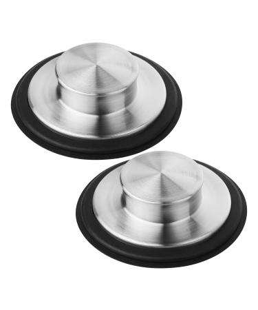 2 Pack Kitchen Sink Drain Stopper Garbage Disposal Stopper Sink Plug Stainless Steel Kitchen Sink Drain Cover Durable Sink Plug