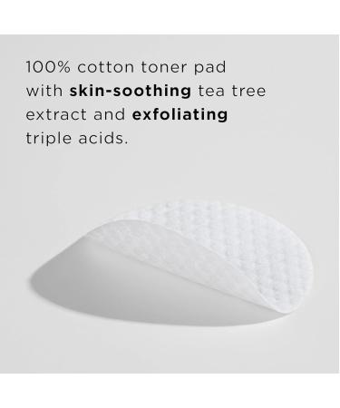 The Face Shop Tea Tree Toner Pads - Exfoliating AHA BHA PHA Cotton Pads for Uneven Skin Tone & Pore Minimizing - Korean Skincare Essentials - Buy Online on GoSupps.com