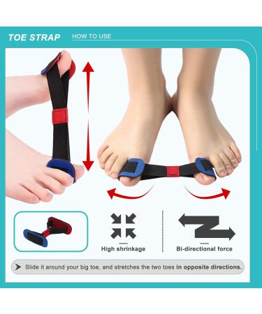 LOSKIA Toe Separators Bunion Corrector Set for Men and Women - Medium Size Toe Spacers & Straightener for Hammer Toes, Overlapping Toes, Bunions - Buy Online on GoSupps.com