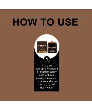 Brown Sugar Body Scrub-Gentle and cleansing exfoliating plant essential oils nourish the skin leaving it smooth and soft - Buy Online on GoSupps.com