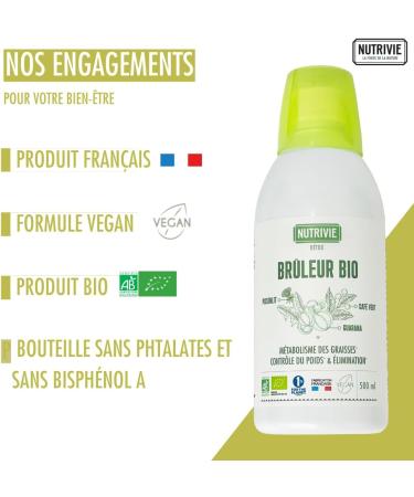 Organic Burner Vegan Organic NUTRIVIE Made in France - Buy Online on GoSupps.com