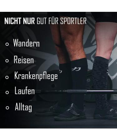 Strength Shop Compression Stockings for Men & Women - Breathable Moisture-Wicking Socks for Weightlifting & Deadlifting (Size 39-48.5) - Buy Online on GoSupps.com