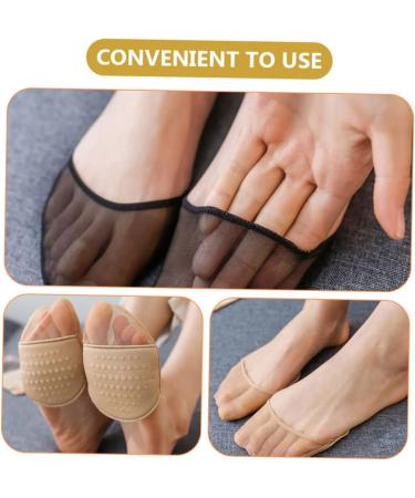 minkissy 8 Pairs Half Socks Summer Accessories Half Foot Socks High Heel Protectors Pocket Protector Non-Slip Forefoot Pads Toe Protectors Women Women's Toe Socks Silicone High Heels - Buy Online on GoSupps.com