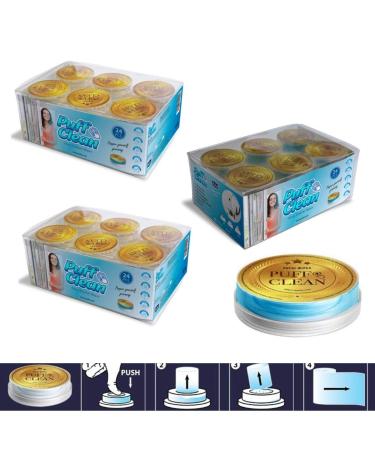 Pufai Puff Clean Glass Cleaning Wipes To Clean Hand Mirror Windows 72 Capsules