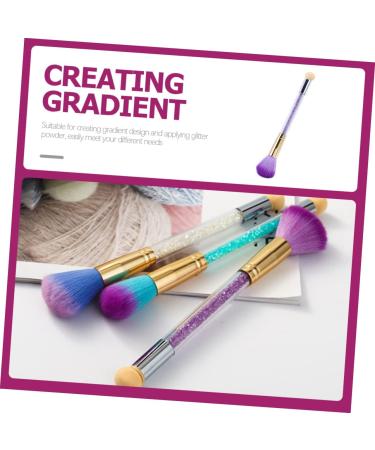 Ipetboom Nail Art Double Ended Pen Fiber Wool Purple Acrylic French 22.7x4cm Purple - Buy Online on GoSupps.com