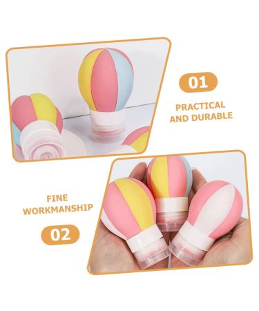 FRCOLOR 3pcs Silicone Travel Bottles for Body Wash - Leakproof & Portable - Perfect for International Shipping - Buy Online on GoSupps.com