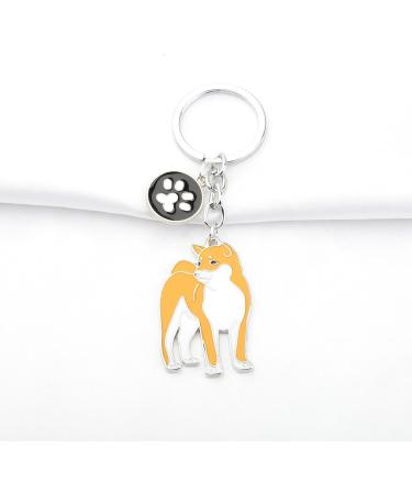 ENSIANTH Dog Keychain - Perfect Gift for Dog Lovers | Puppy Paw Print Keyring for Dog Owners - Ideal for Moms & Dads | Akita & More - Buy Online on GoSupps.com