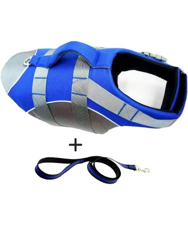Hzqifei Reflective Life Jacket for Dogs - Luxurious Blue Swimming Vest for Small Medium & Large Dogs - XL Size - Buy Online on GoSupps.com