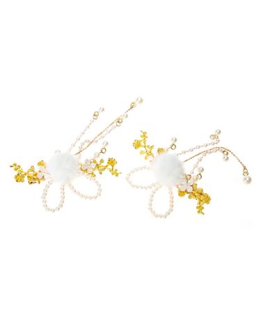 Angoily 1 Pair Antique Hair Accessories Hair Accessory for Girls Wedding Decoration Toddler Girl Hair Accessories Wedding Headpiece for Bride Hair Clips Alloy Winter Girl Child Hairpin