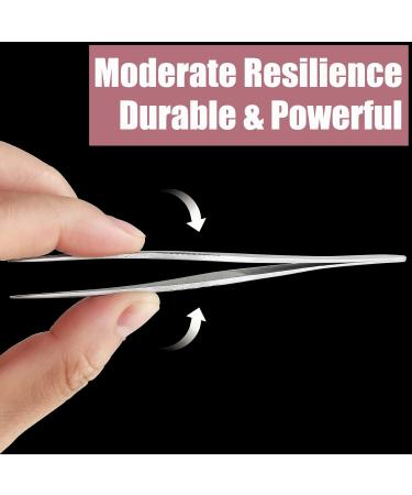 LePinko Precision Tweezer Set for Men and Women - Professional Slanted & Pointed Tweezers for Ingrown Hair, Facial Hairs, and Splinter Removal - Eyebrow Plucker with Case - Silver - Buy Online on GoSupps.com