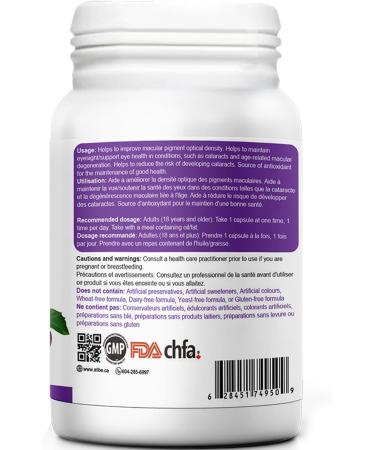 Eye Care Capsules, 2 Packs of 60 Lutein 20mg and Maqui Berry 60mg Servings, Eye Health Supplements for Adults 60 Count (Pack of 2) - Buy Online on GoSupps.com