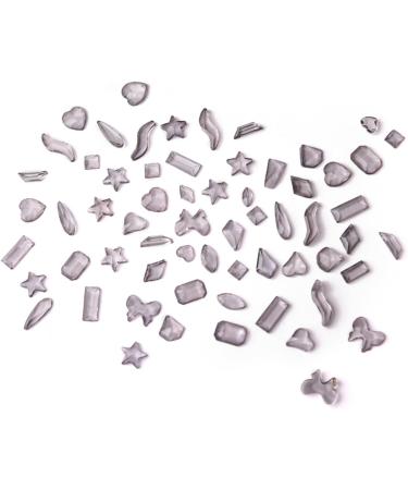 FEIlei 200Pcs Flat Bottom Resin Nail Art Decorations Rhinestone Manicure Nail Charms - Buy Online on GoSupps.com