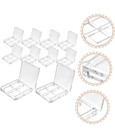 Housoutil 50 Pcs Boxes Eye Shadow Box Highlighters Makeup Containers Diy Eyeshadow Sub Plate Cosmetic Sample 6x6cmx5pcs Transparentx5pcs - Buy Online on GoSupps.com