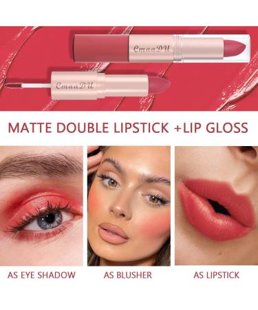 3Pcs Wine Red Mauve Nude Pink Matte Lipstick Set for Women - Long Lasting & Vegan Formula - Waterproof & Smudge Proof - Buy Online on GoSupps.com
