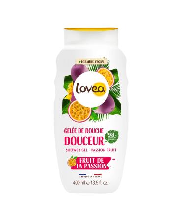 Lovea LOVEA - Shower Jelly - Passion Fruit Extract - Fine & Smooth Foam - 96% Natural Origin - PH Neutral - Sulfate Free - Made in France - 400ml