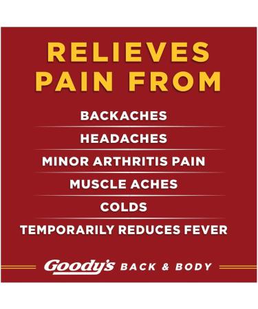 Goody's Back and Body Pain Relief Powder - 24 Dissolve Packs, 24 Individual Packets - Buy Online on GoSupps.com