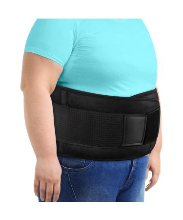 Back Brace Lumbar Support Belt - Relief Back Pain, Sciatica, Herniated Disc, Scoliosis and More - Back Support to Improve Posture, Keep Back Straight for Men and Women 3XL/4XL(45''-53'') - Black Black 3XL/4XL(45''-53'')